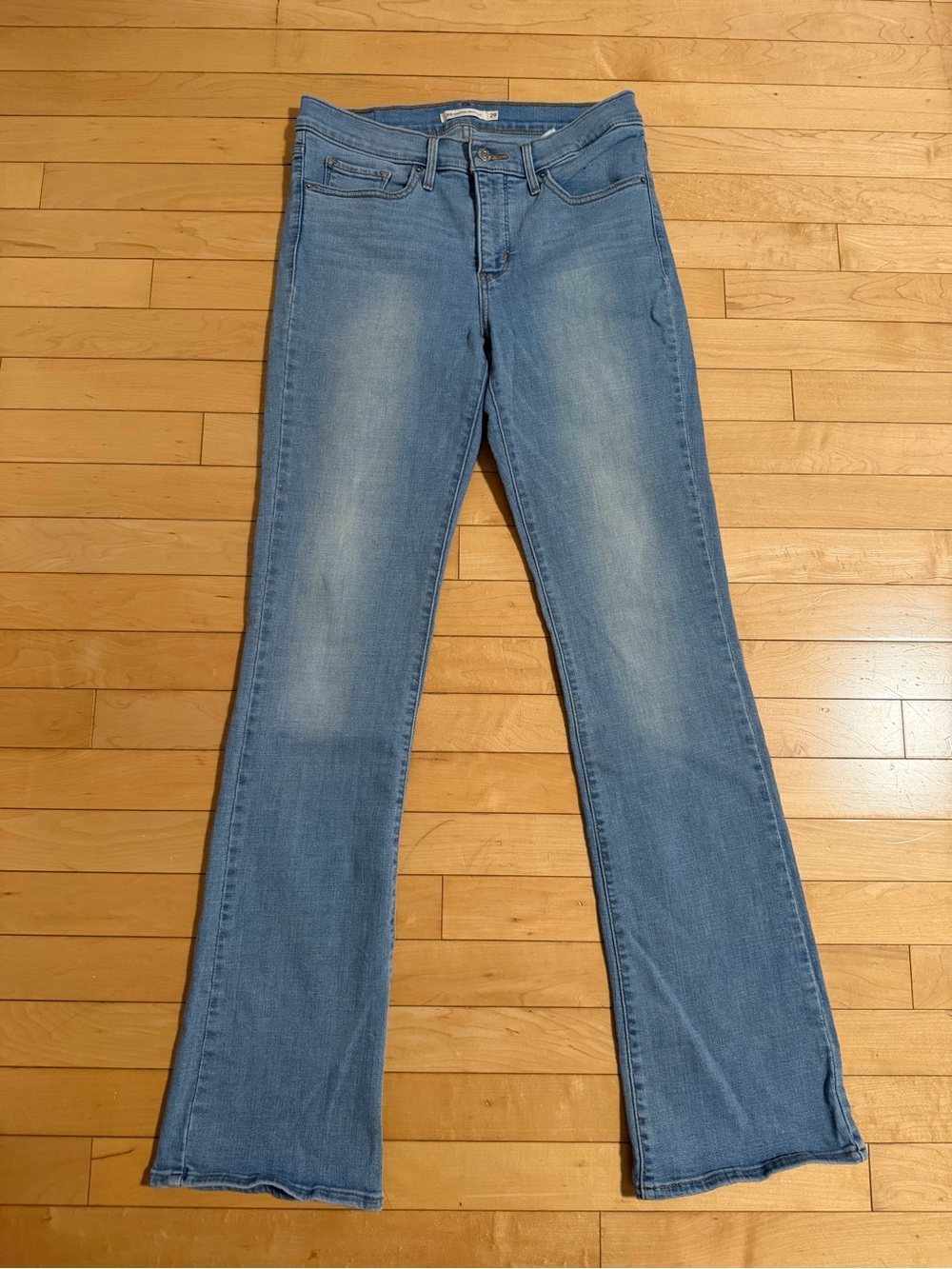 Levi’s 315 Shaping Bootcut Jeans Women’s 29 Light Wash Stretch Denim